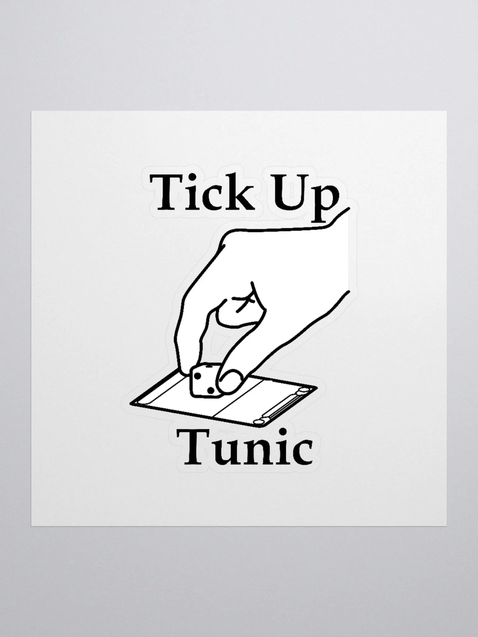 Tick Up Tunic Sticker product image (1)