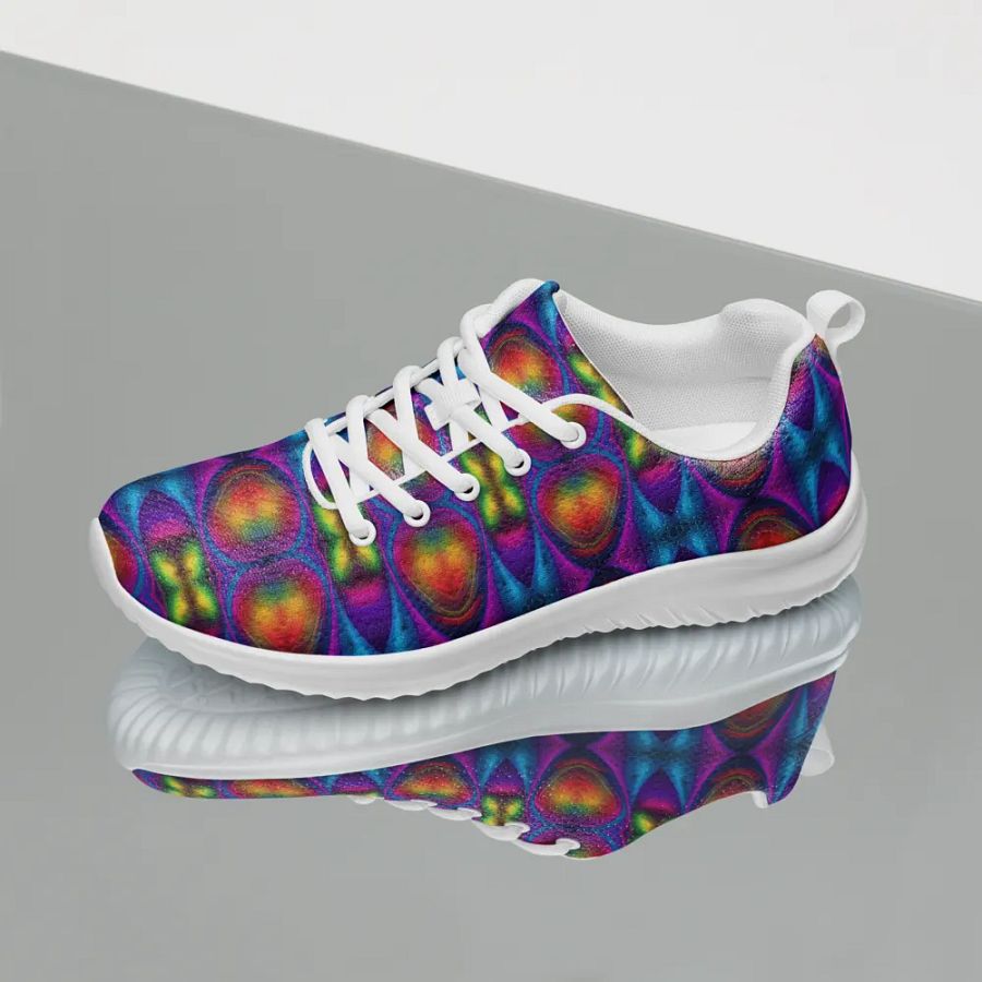 Psychedelic Canvas Women's Athletic Canvas Shoes product image (5)