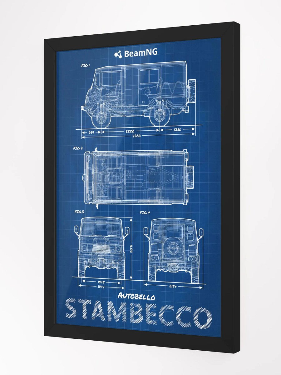 Framed Poster: Autobello Stambecco Blueprint product image (3)