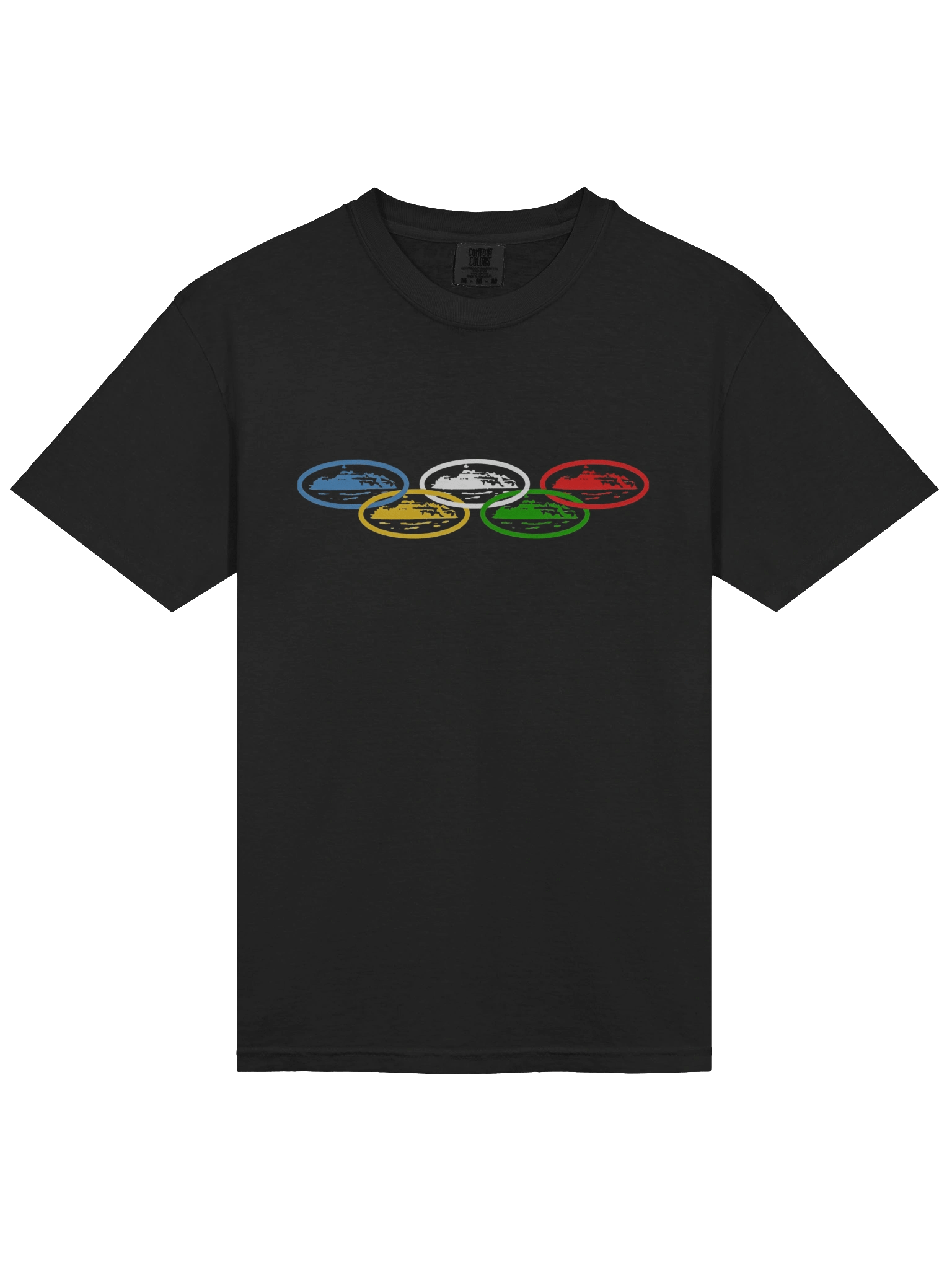 Corteiz Alcatraz Olympic T-shirt Black product image (1)