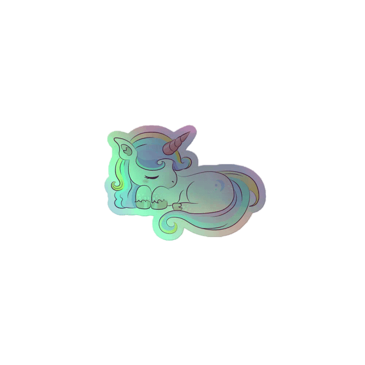 Sleepy Unicorn Stickie product image (1)
