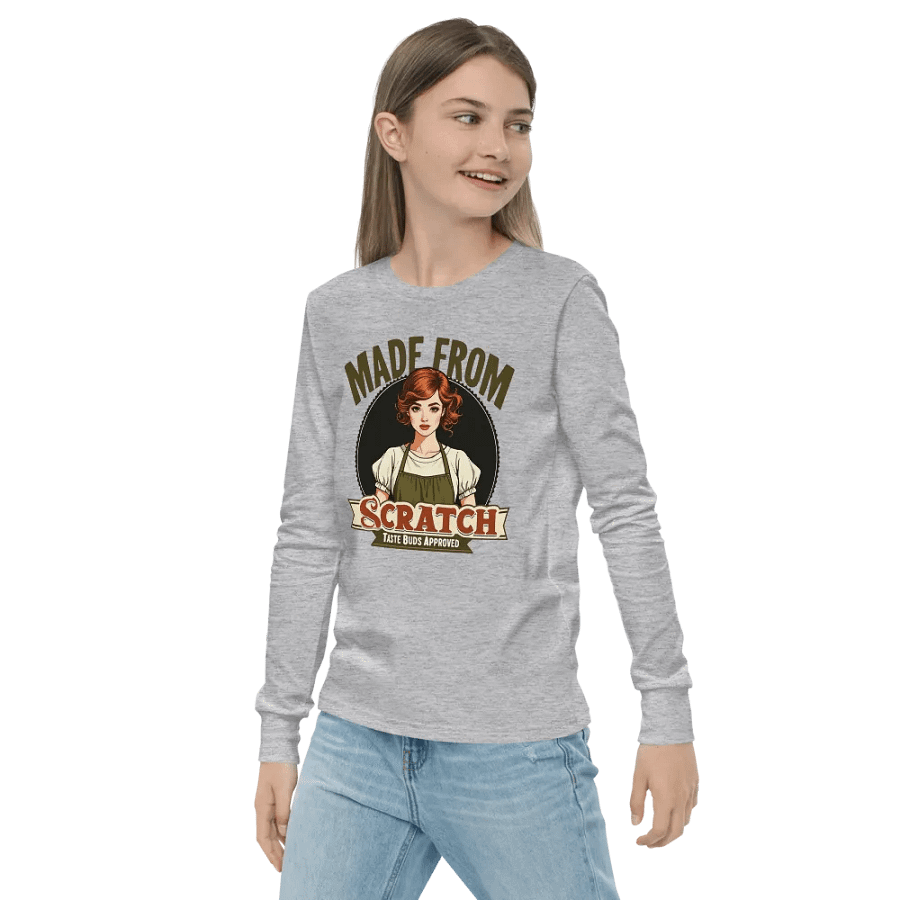 Scratch-Made Retro Chef Youth Long Sleeve Tee product image (22)