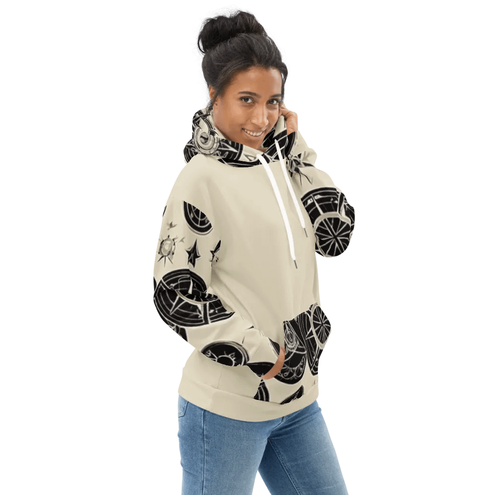 Cream & Black Symbology Hoodie product image (2)