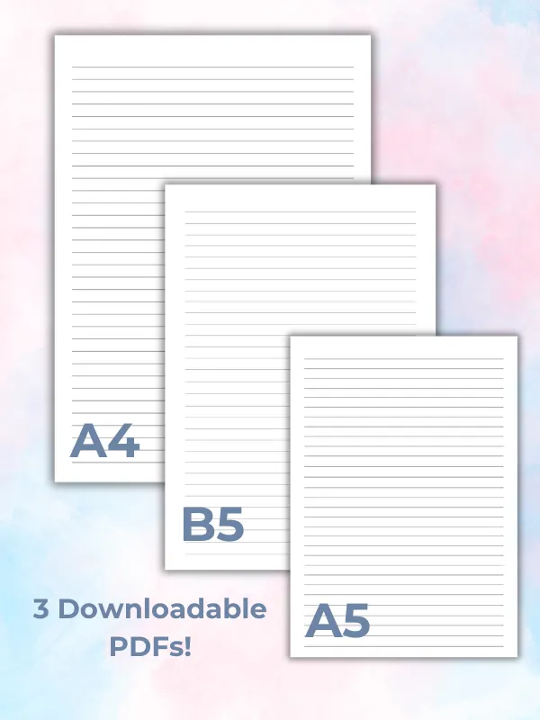 Plain Lined Pages product image (1)