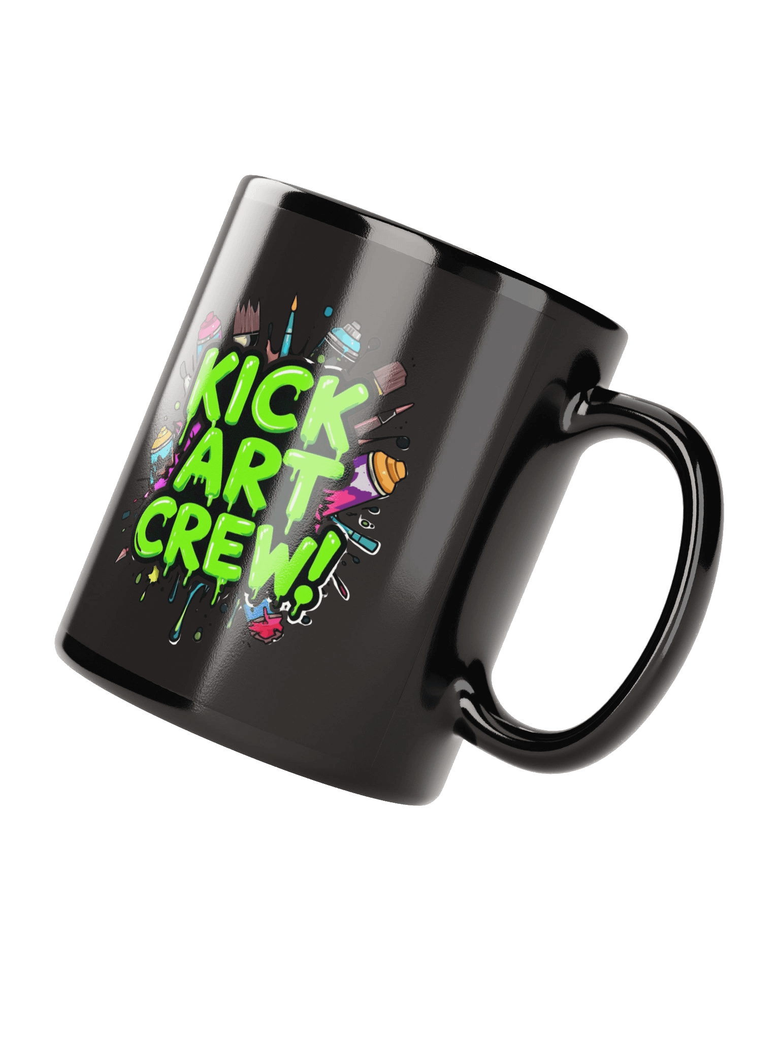 Kick art crew mug in black product image (4)