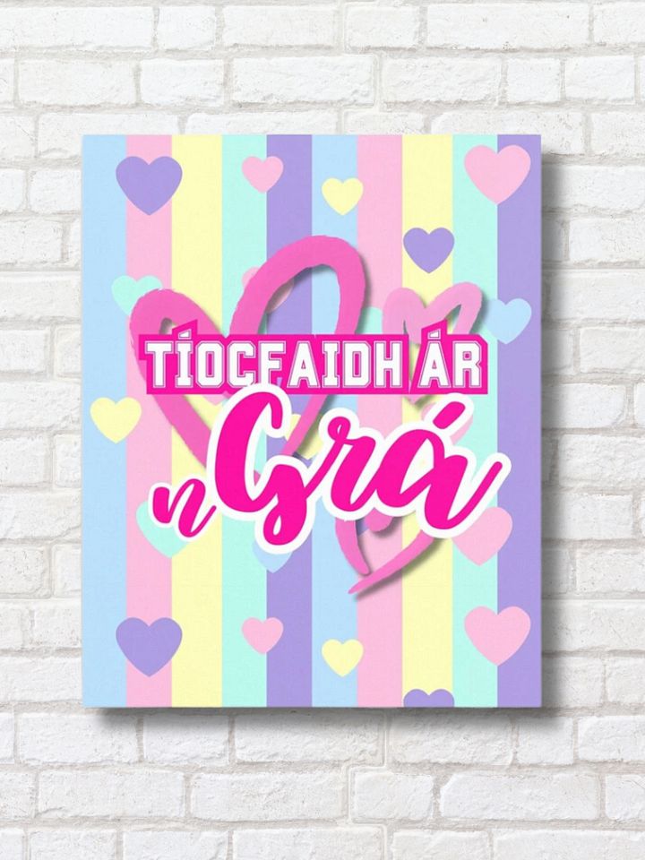 Tíocfaidh Ár nGrá - Valentines Print in Irish / Gaeilge / Gaelic | Premium Matte Poster Print product image (1)