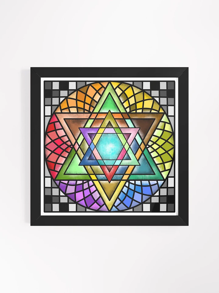 Star of David Stained Glass Art product image (2)