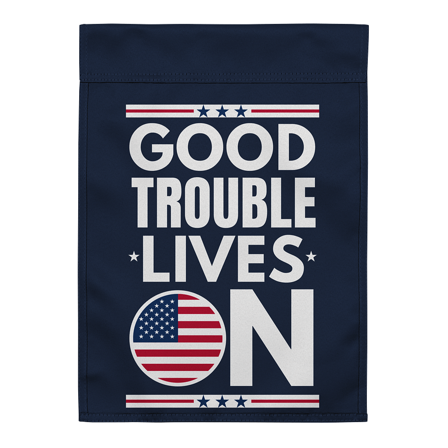 Good Trouble Lives on Garden Flag Patriotic Yard Sign Porch Decor for Outdoor, Indoor product image (2)