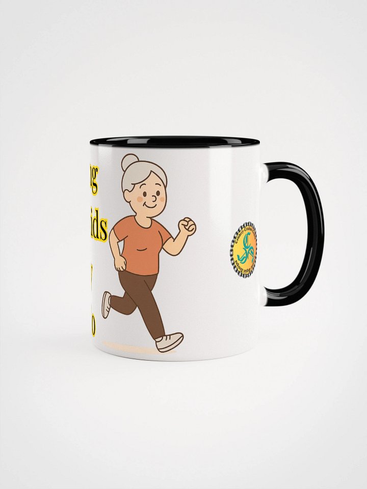 Spoiling Grandkids is my Cardio (Female) 2-Tone Ceramic Mug product image (1)