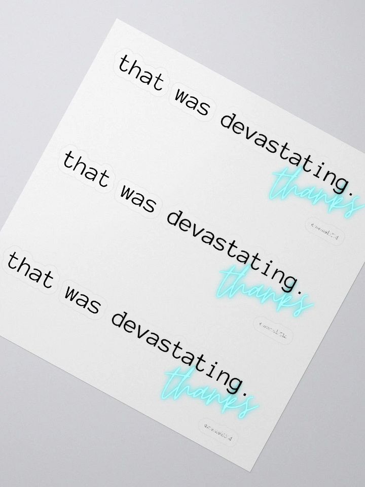 Devastating Sticker product image (5)