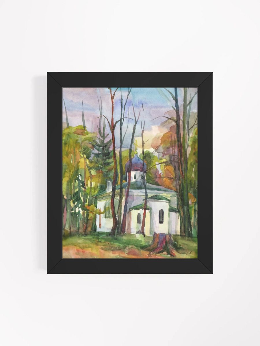 Autumn Serenity Framed Poster - Country Ancient Church product image (21)