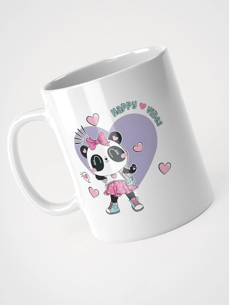 White Glossy Mug Panda product image (3)