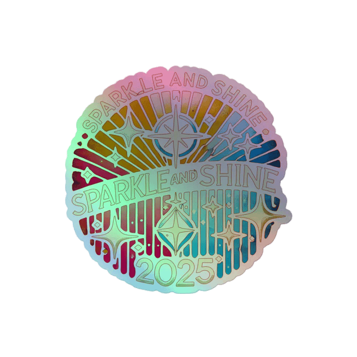 2025 Sparkle and Shine Holographic Sticker Sheet product image (2)