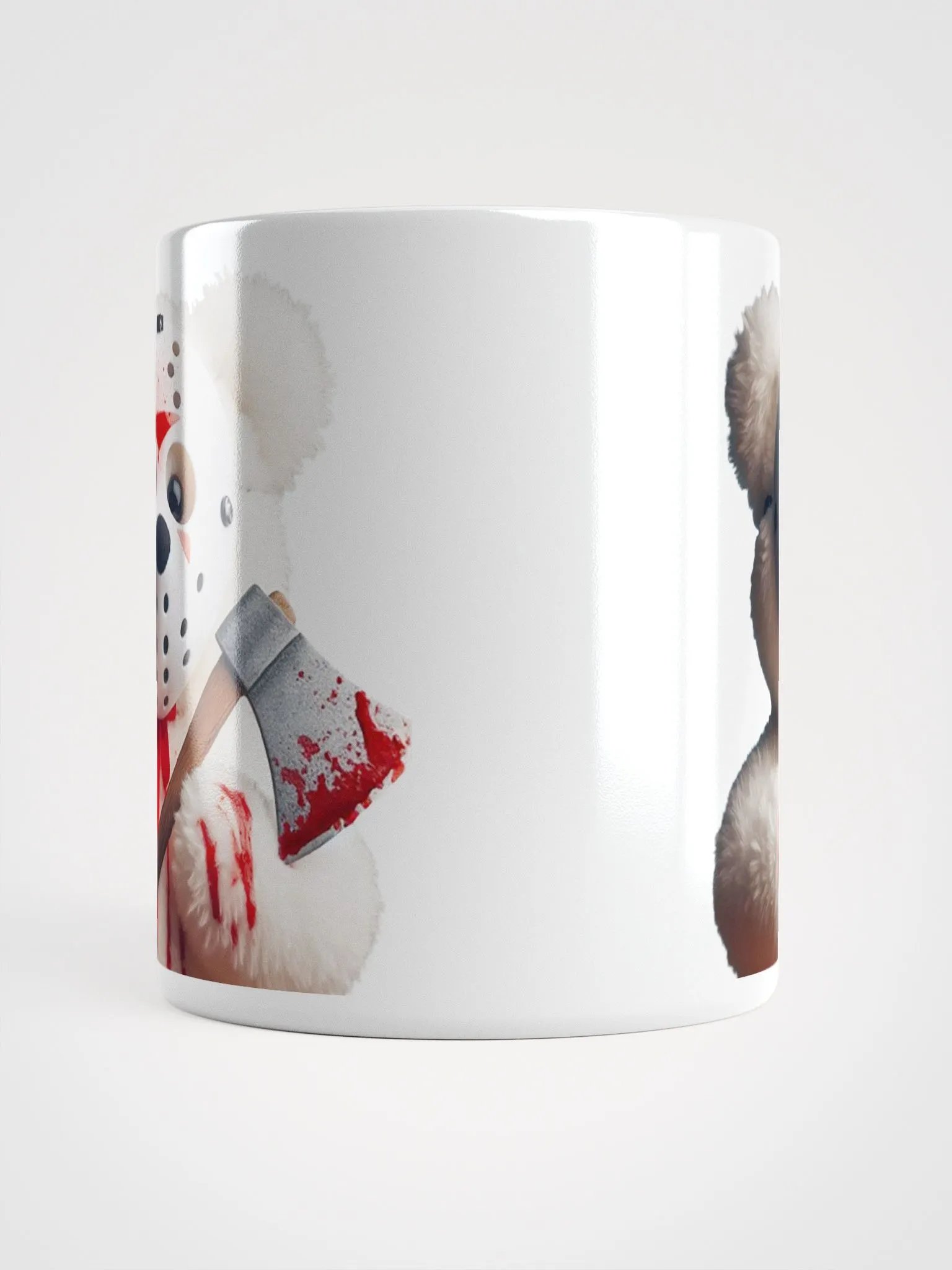 Twisted Teddy Bear #Humorous Glossy Mug - White product image (5)