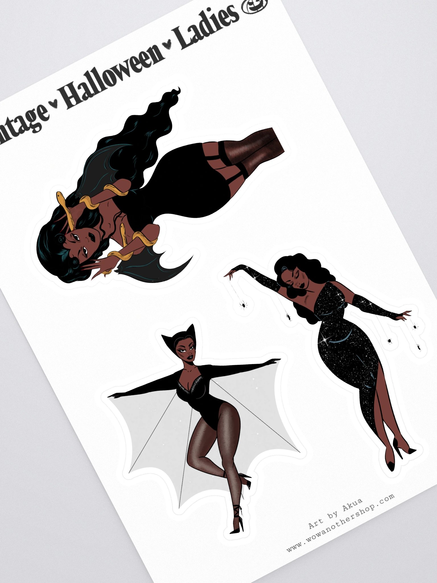 Vintage Halloween Ladies Sticker Sheet product image (1)