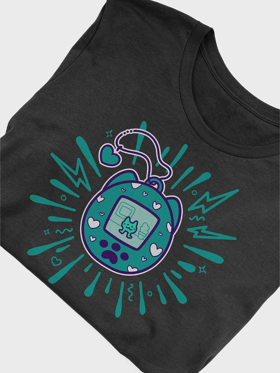 Lovely Digital Meow // T-Shirt - Teal - Dark Mode product image (5)