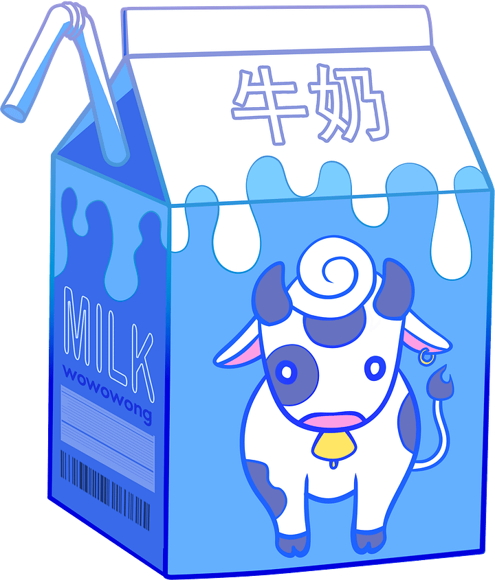 Zodiac Drinks - Cow Milk - Sticker product image (2)