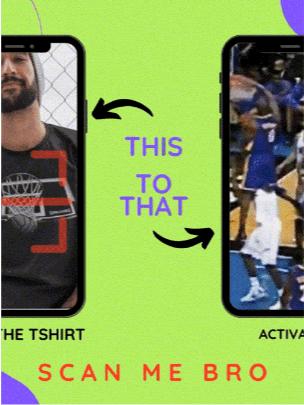 Baskerball Rim / QR Code T-Shirt product image (3)