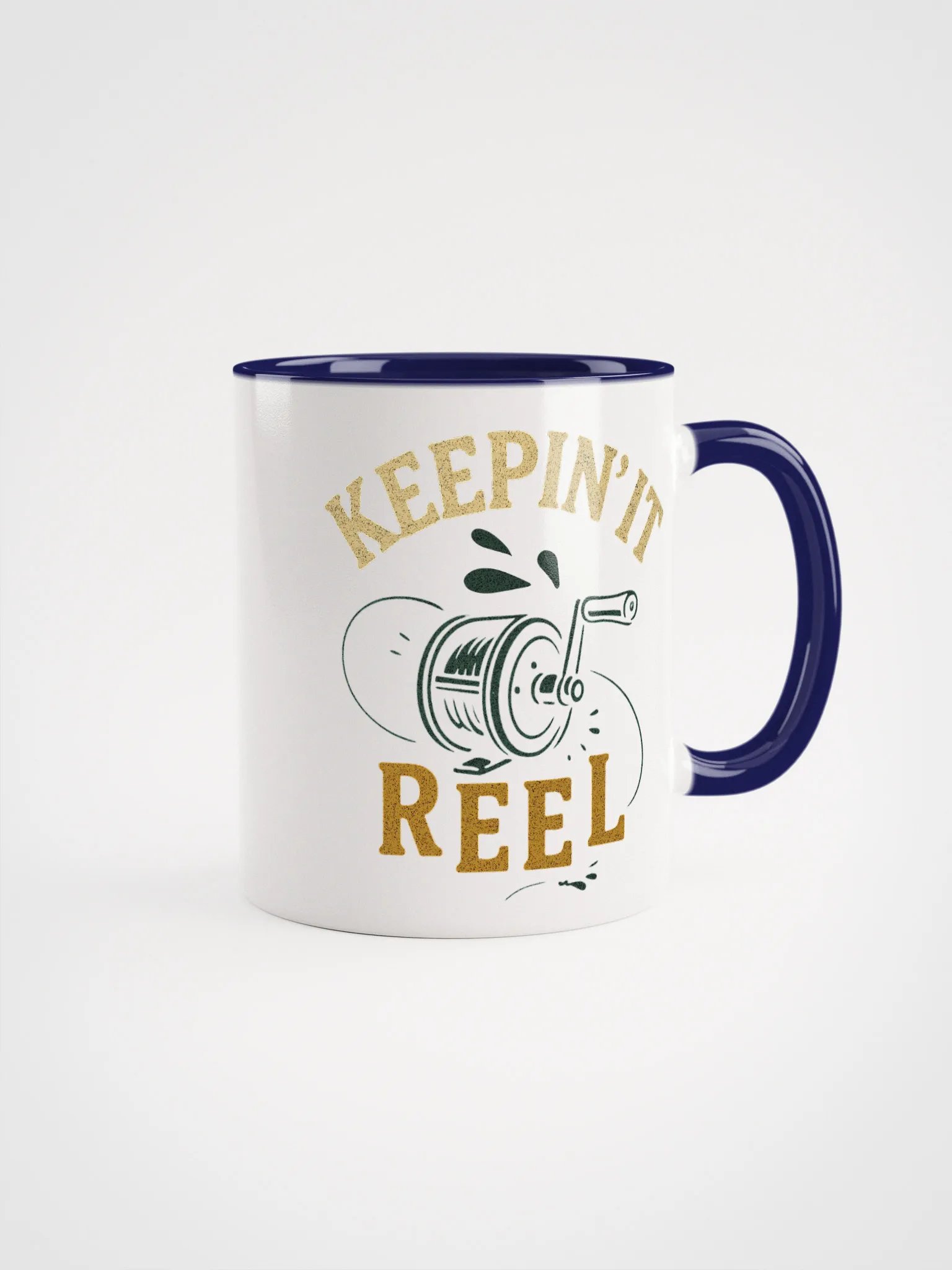 Keepin' It Reel Coffee Mug – Funny Vintage Fishing Gift product image (2)