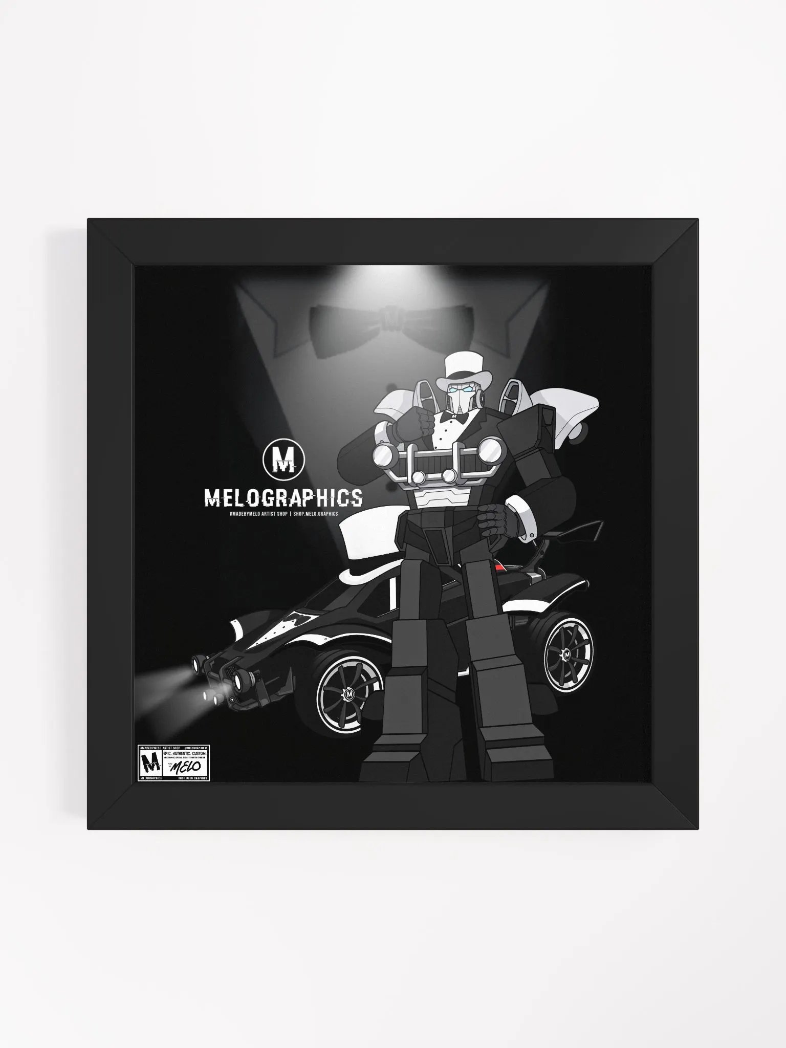 Fancy Carball Bot - Framed Poster | #MadeByMELO product image (2)