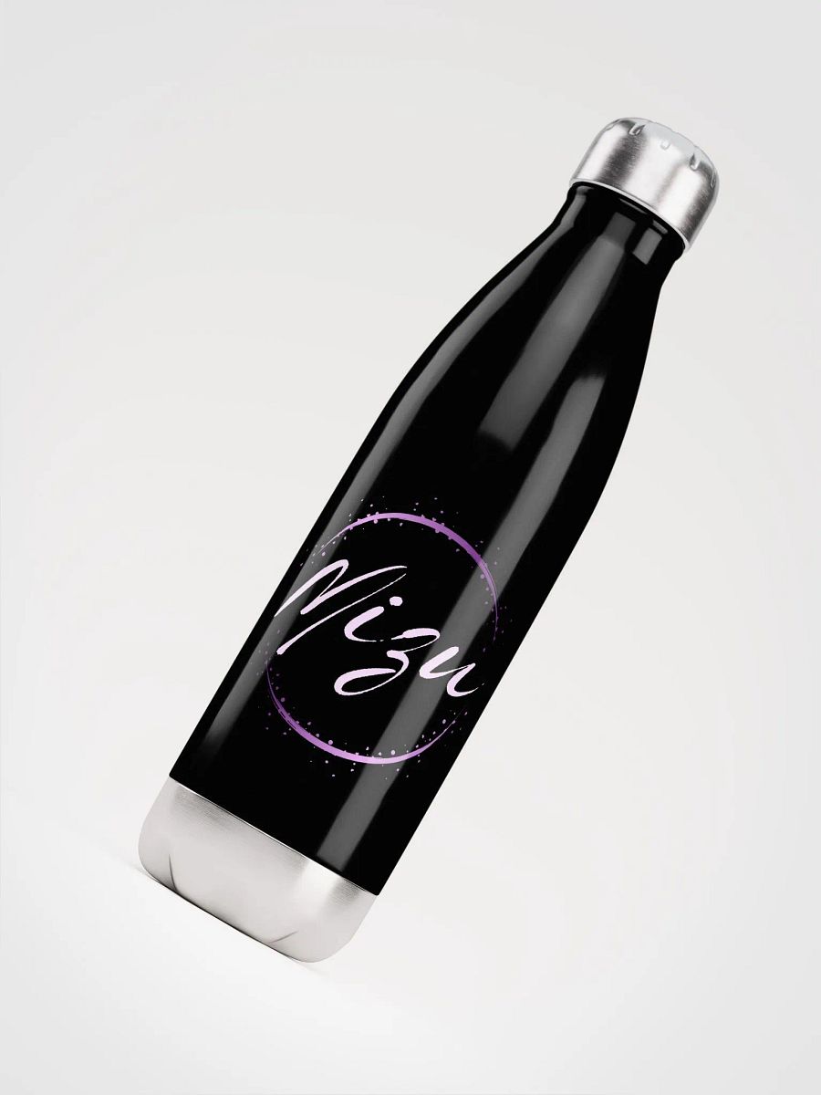 Stainless Steel Water Bottle, Black w/ Color Logo product image (4)