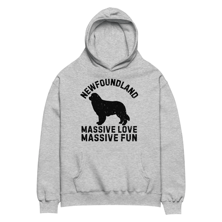 Newfoundland Dog Silhouette Hoodie - Comfortable and Stylish product image (2)