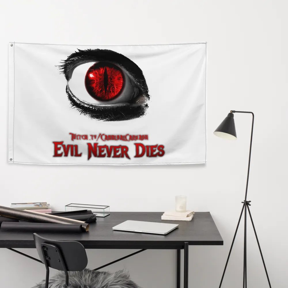 Evil Never Dies Logo Flag product image (9)