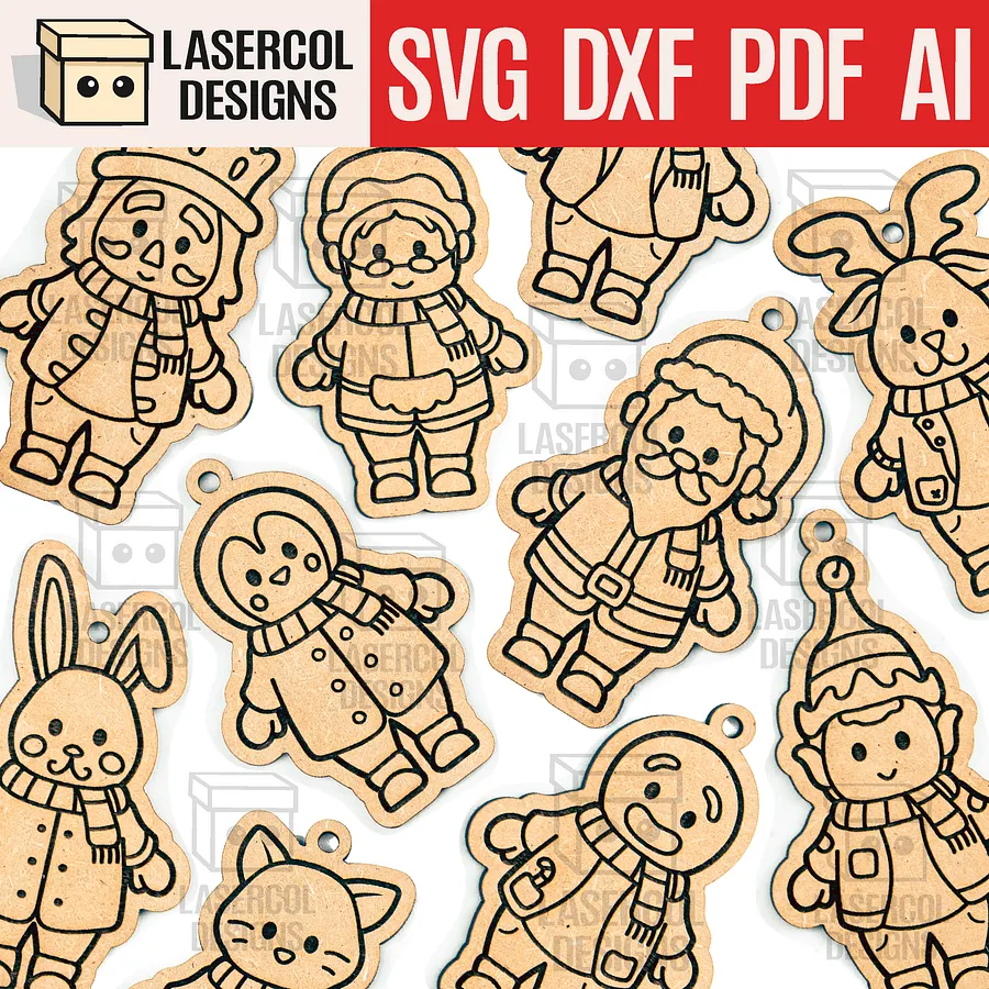 Christmas Ornaments - Laser Cut Files product image (1)