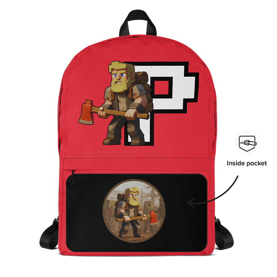 Patient PixelZ All-Over Print Backpack (Red) product image (2)