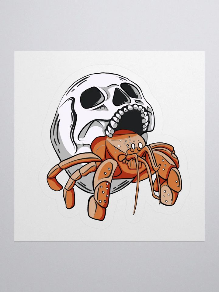 "Skull Shell Hermit" Kiss-Cut Sticker product image (6)