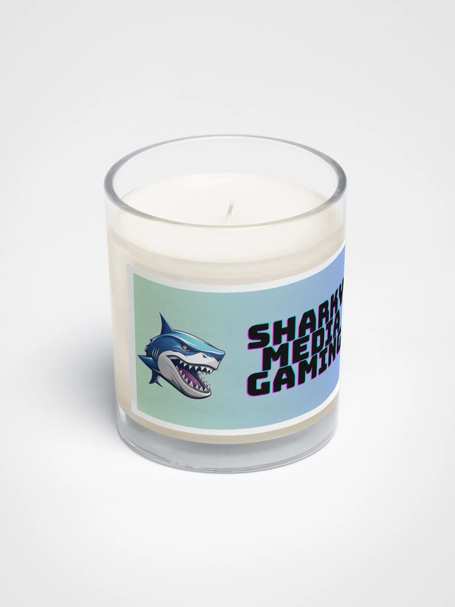 Sharky Media Gaming Candle (Green/Blue) product image (2)