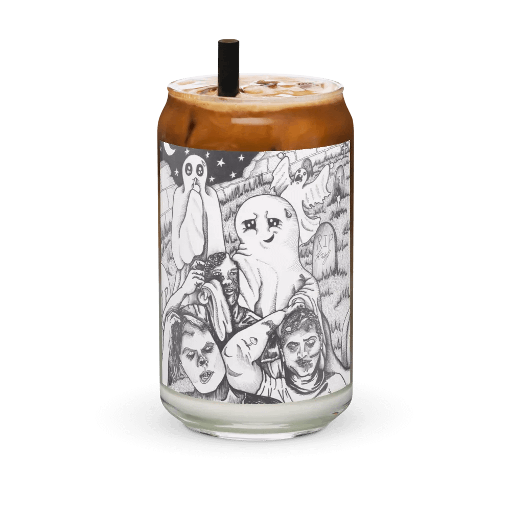 Graveyard Brawl can-shaped glass product image (2)