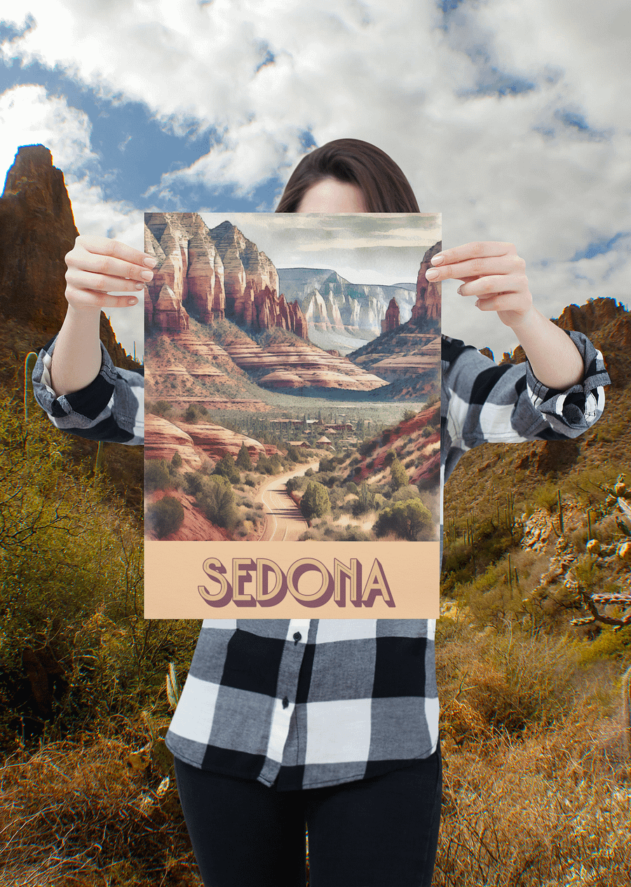 Sedona Arizona Vibrant Watercolor Poster product image (20)