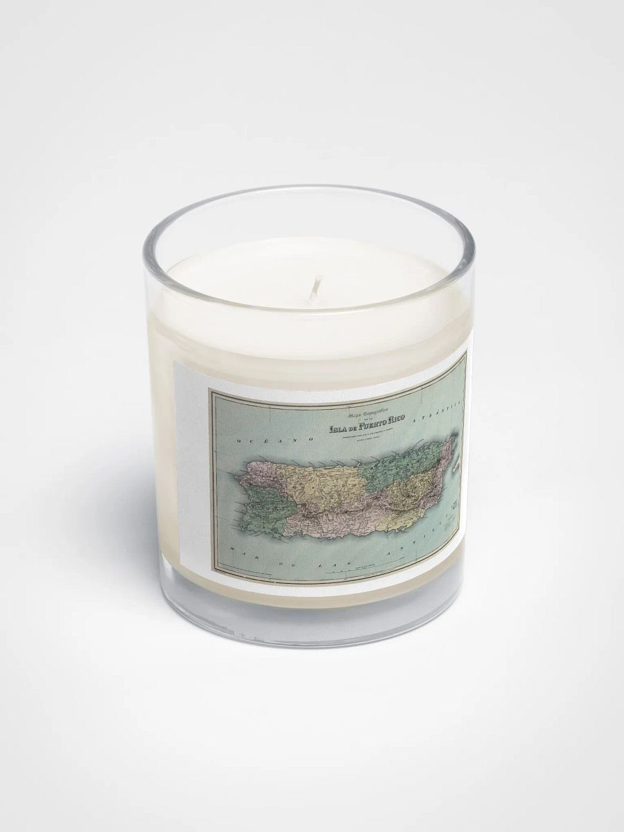 Vela de cera de soja blanca - Mapa Provincial, Departamentos, Puerto Rico product image (2)