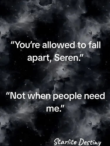 Sometimes love isn’t loud.
Sometimes it’s the quiet promise to hold you together when you can’t do it alone.
🌌

✨ From Starli...