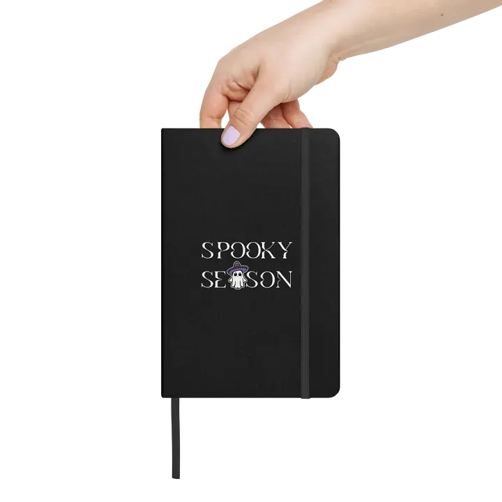Spooky Season Sombrero Ghost Light Hardcover Bound Lined Notebook product image (2)