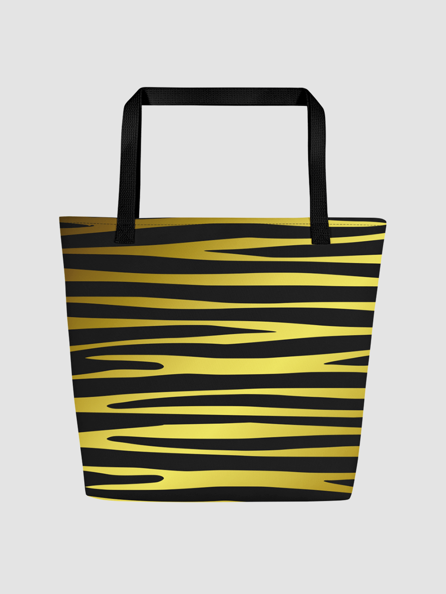 Tiger Stripes - All-Over Print Large Tote Bag w/ Pocket product image (1)