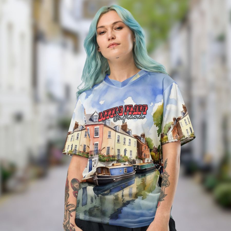 Little Italy - England - All Over Print - Watercolor - Jersey Shirt product image (9)