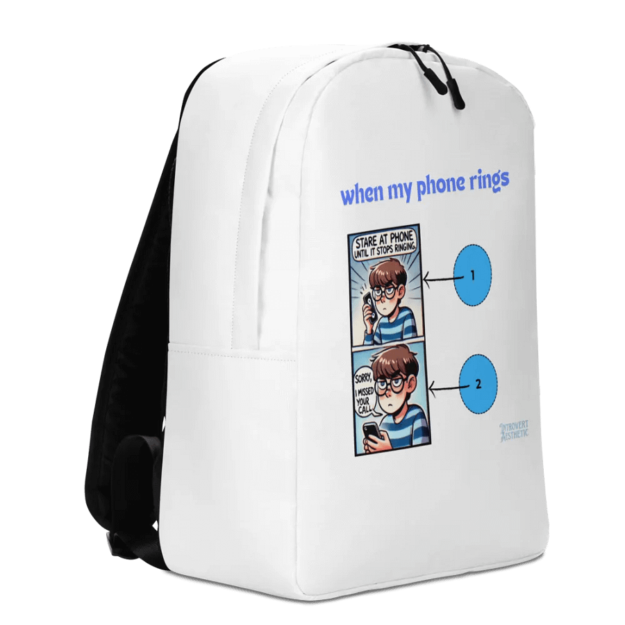 Missed Call Minimalist Backpack product image (3)