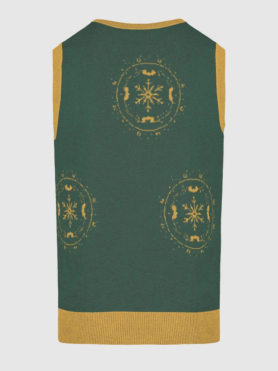 Golden Vine Knit V-Neck Vest product image (16)