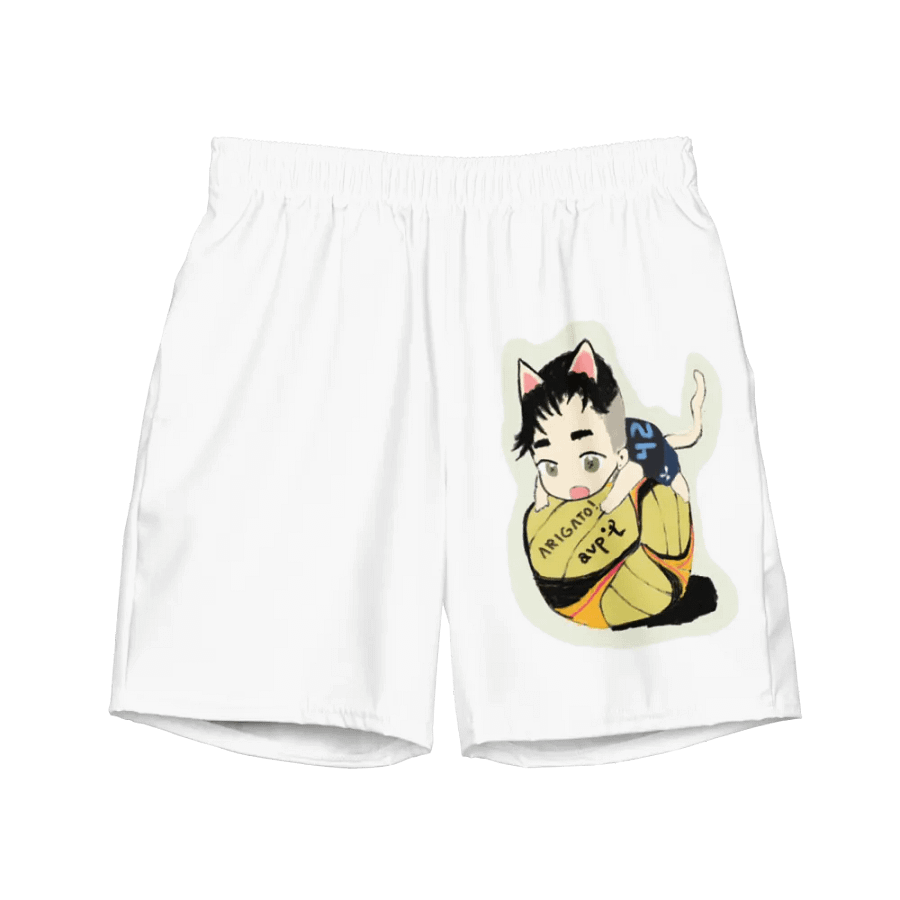 Arigato Neko Volleyball Swim Trunks product image (6)