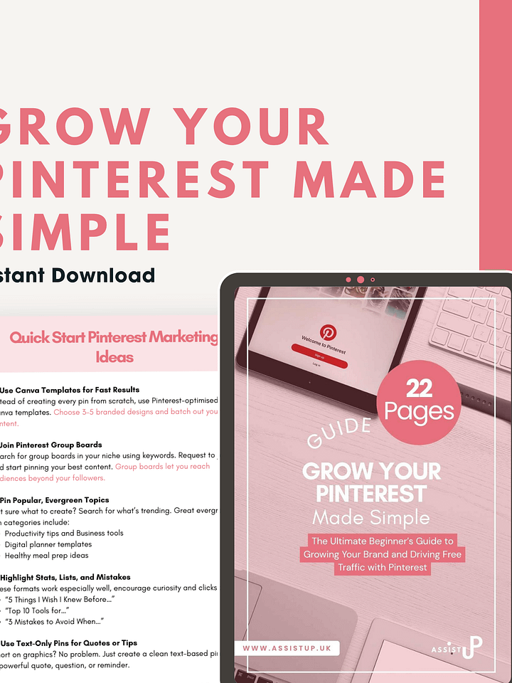 Grow your Pinterest made simple product image (2)