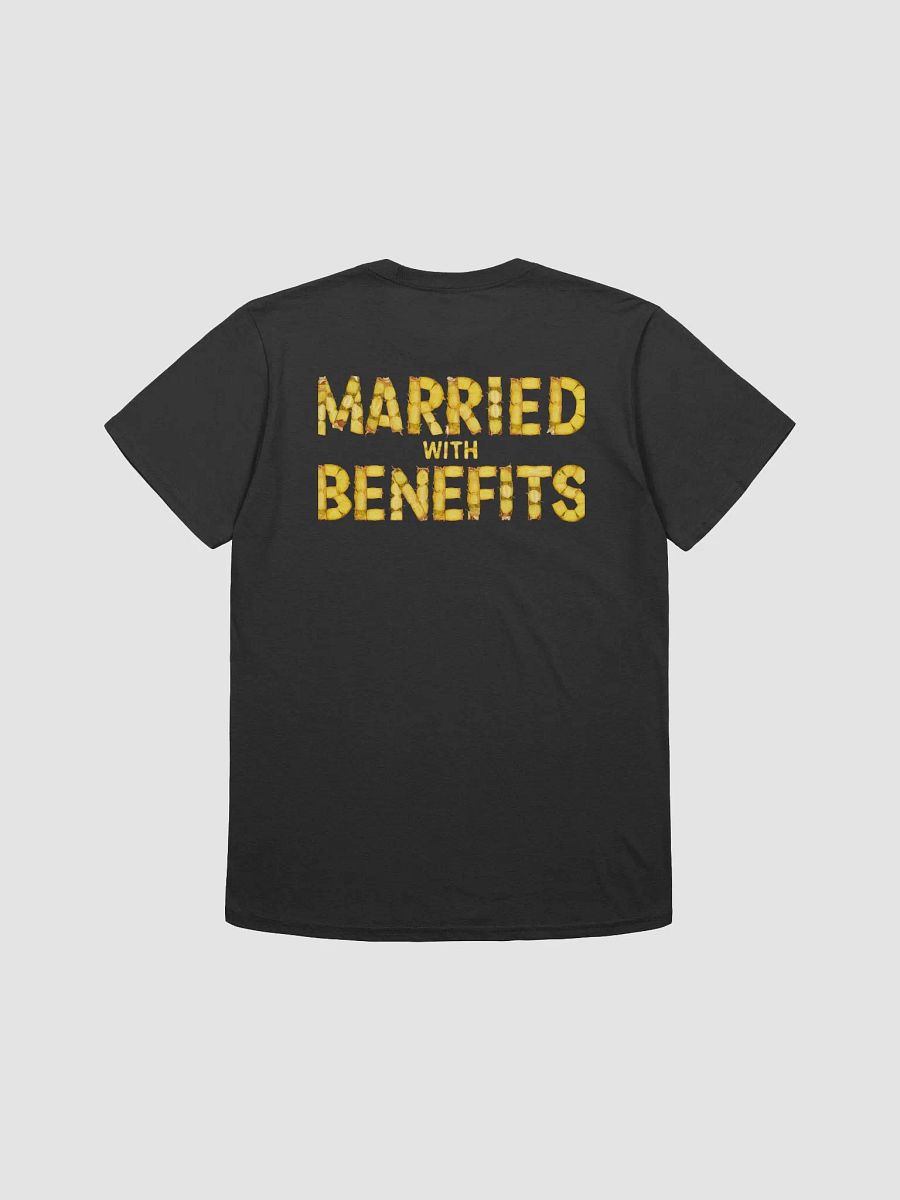Married With Benefits Pineapple Writing back print Tee product image (6)