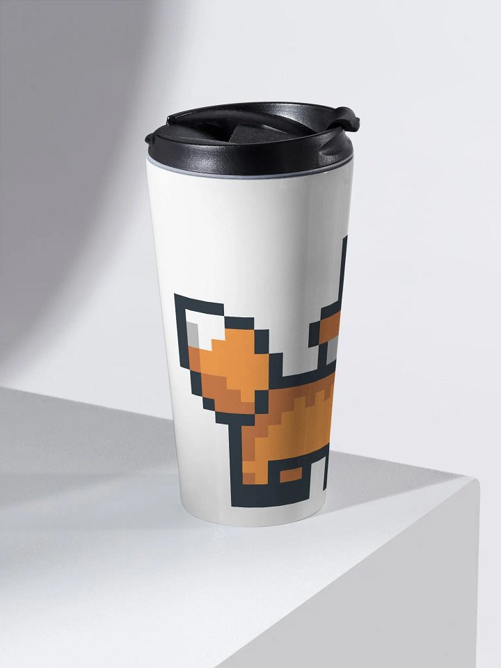 Fox Pixel Stainless Steel Travel Mug product image (2)