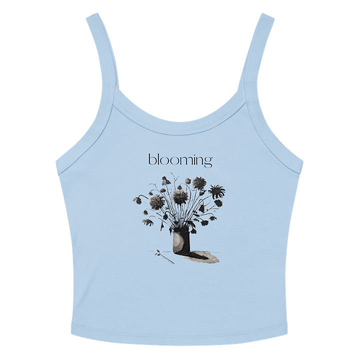 'blooming' women's micro-rib tank top product image (4)