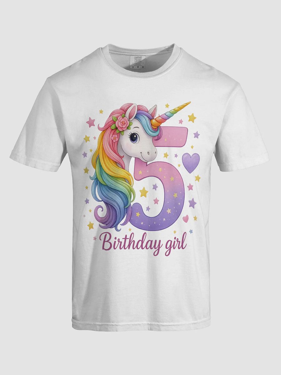 Birthday Girl Unicorn T shirt product image (5)