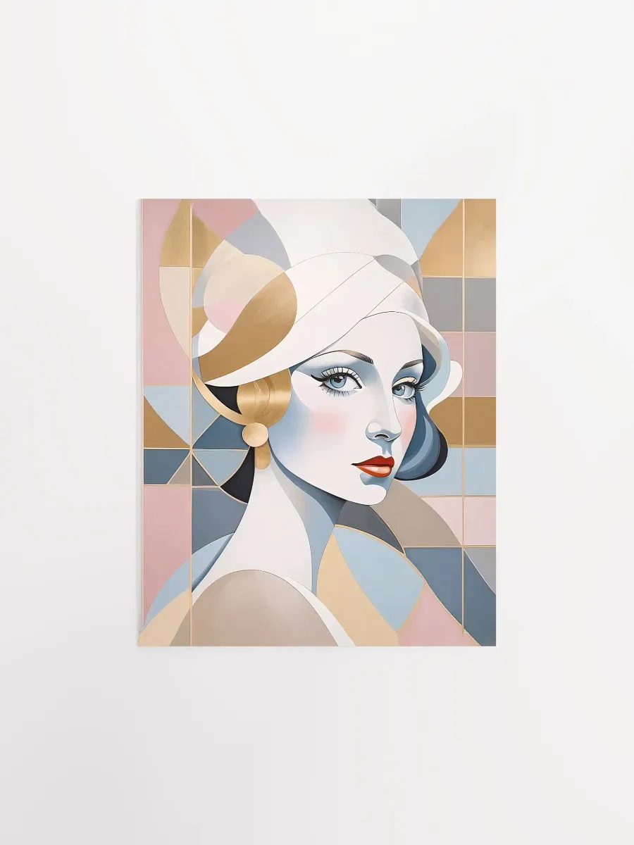 Lady Pastel - Poster - Small and Standard Sizes - 8x10-11x14-12x16-16x20 Inches product image (1)