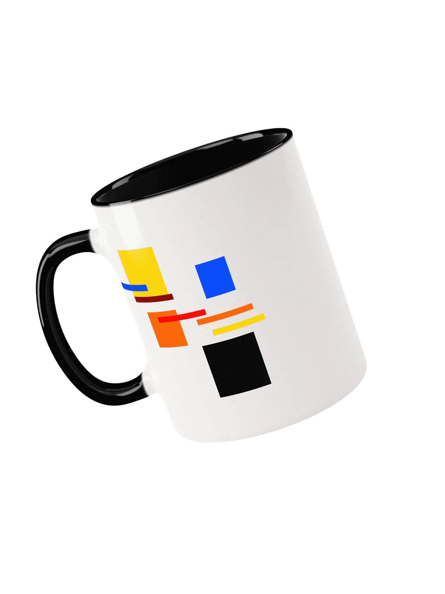 Vibrant Lines and Squares All There Ceramic Mug product image (1)