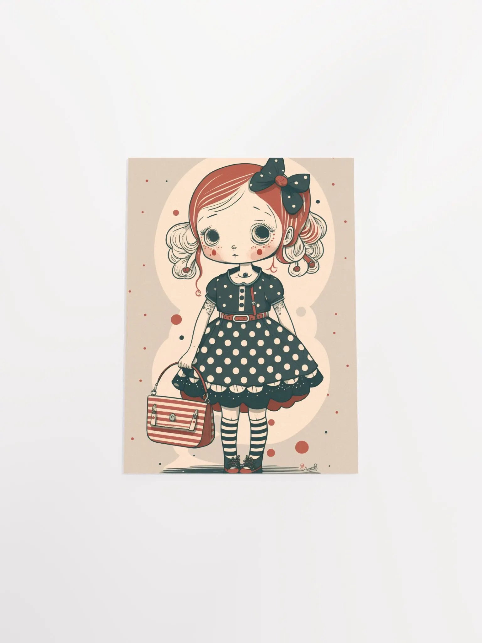 Whimsical Doll-Like Girl Matte Poster product image (20)