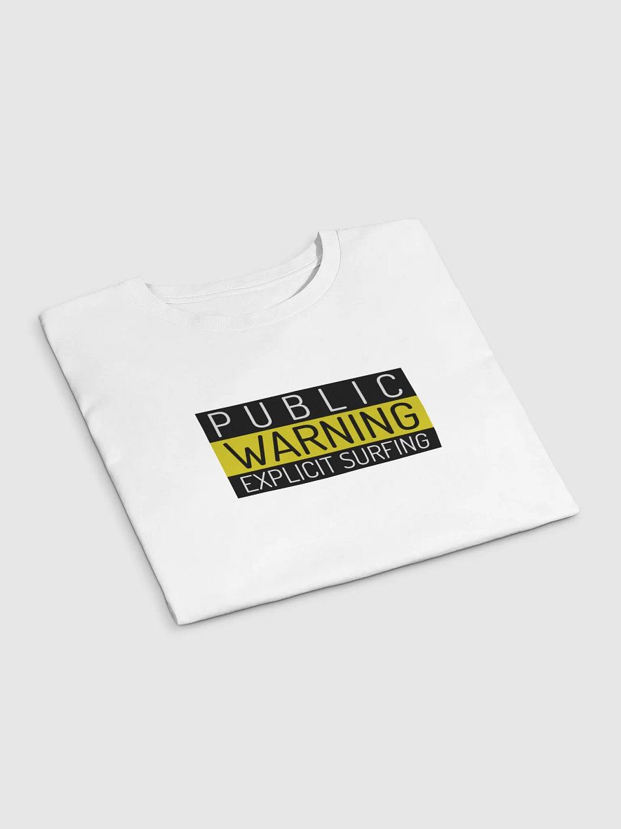 Public Warning Explicit Surfing Cropped T-Shirt product image (4)